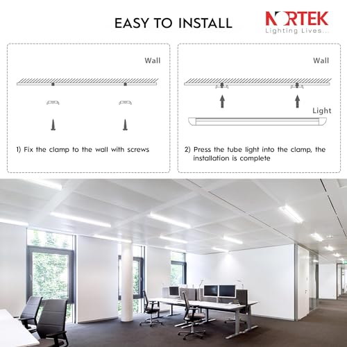 Image of Nortek Essenza 72 WATT 4CCT LED Tubelight / 4 feet LED Batten - 3 in 1 Colour (Warm, Natural, Cool Day Light) Bright Light for Living Room & Bedroom, Shops, Showrooms - Pack of 3