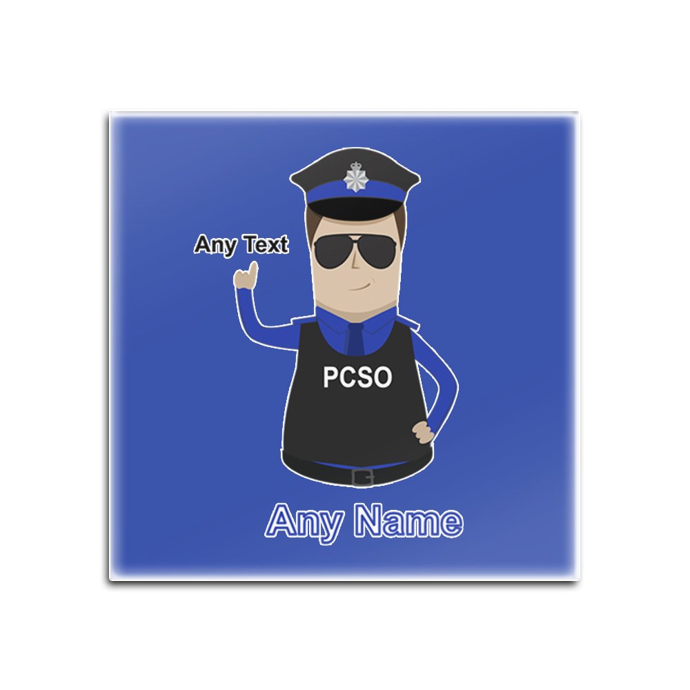 Sous-verres police bleus pour apéritifs conviviaux et déco de salon