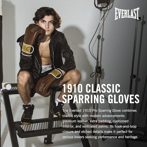 Image of Everlast 1910 Boxing Gloves | Advanced Gloves for Men and Women | Hook and Loop with Triple-Layer Foam & Wrist Support for Injury Prevention | Heavy Bag & Speedbag Training