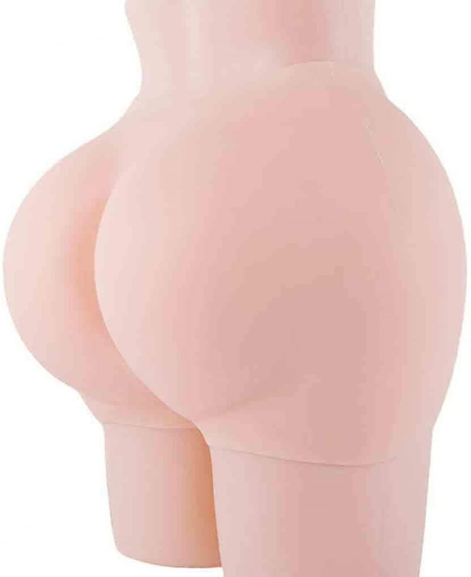 CDKOKO Silicone Hip Pants,Waist Buttock Hip Full Silicone Panty Enhancer Shaper Body Padded, Hip Seamless Butt Lifter Silicone Shapewear Enhancer Underwear-Ivory White||S