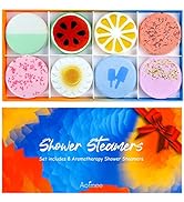 Aofmee Shower Steamers Aromatherapy - Pack of 8 Shower Bombs Gift Set, Shower Tablets with Essent...