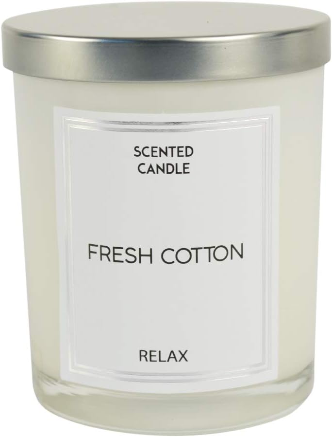 CANDLELIGHT Glass jar Candle, White, One Size