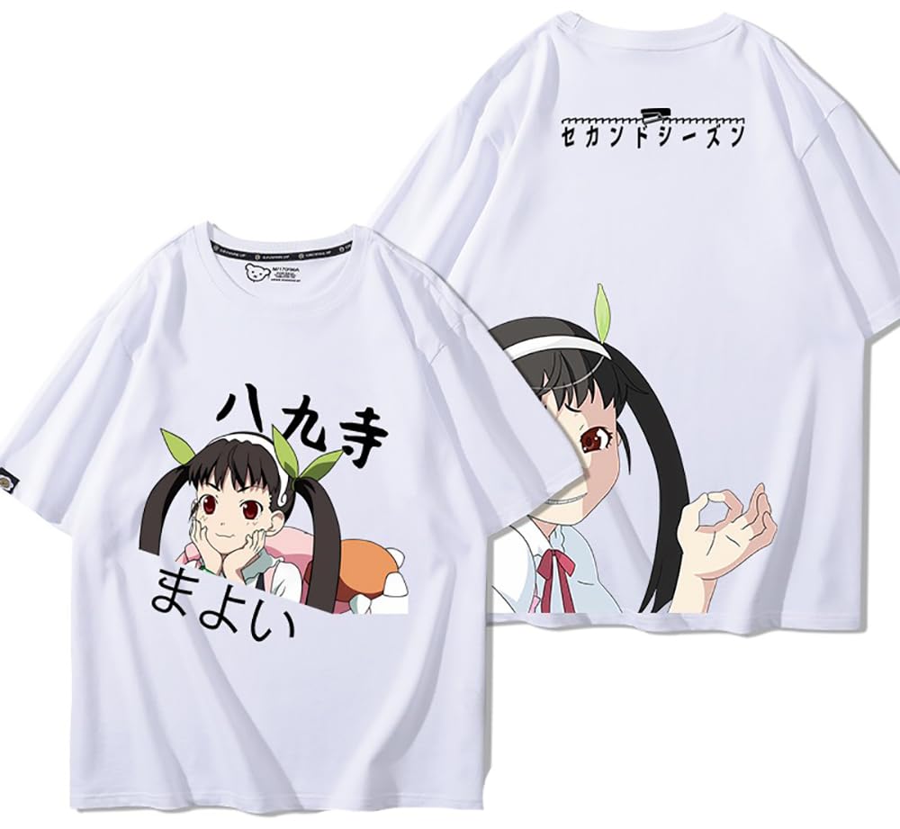 物語シリーズ 忍野忍 八九寺真宵 Tシャツ