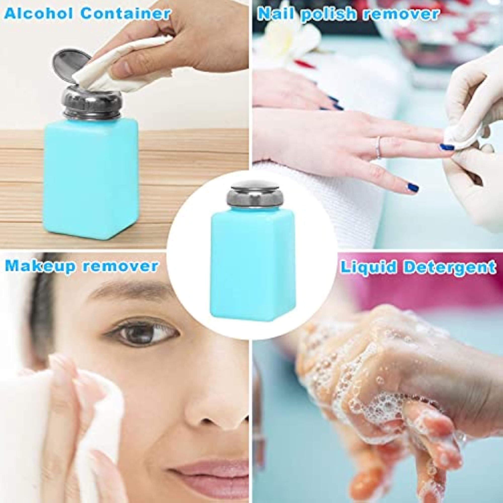 2 pcs 200ml Push Down Dispenser Pump Bottle