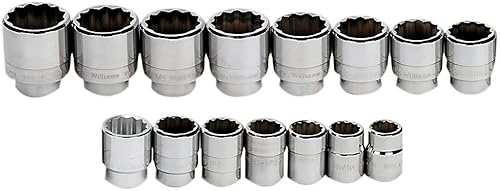 Williams MSH-15RC - Juego de 15 llaves de 12 puntos de transmisión poco profunda de 15 piezas disponible en Yaxa Colombia