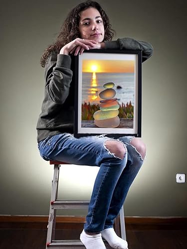 Miniatura 4 de Beaudio Kit de pintura de diamantes de la serie de paisaje para adultos, piedra bajo el sol brillante, arte de diamante redondo 5D para decoración