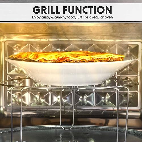 Baridi 25L Integrated Microwave Oven with Grill, 900W, Sensor Touch Controls, Black - DH198 - Image 2