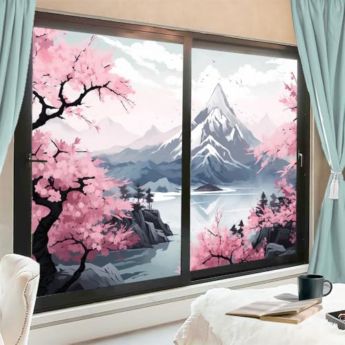 Vinilo adhesivo para ventana con diseño Japonés 2 piezas