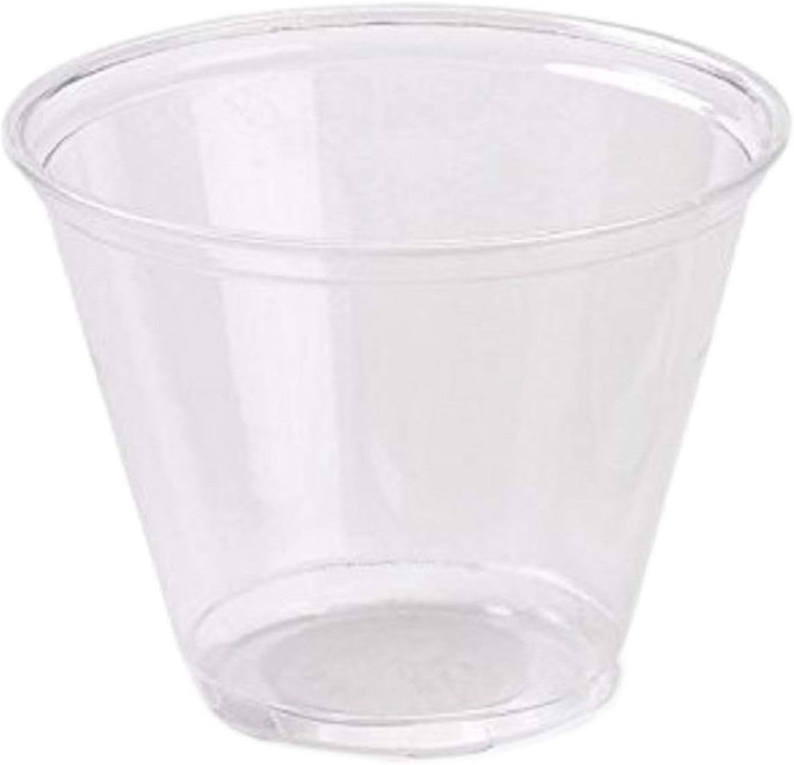 Pack of 100 x 150 ML Plastic Shot glasses Containers. NO LIDS