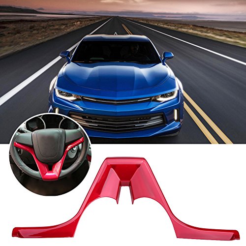 10Pcs Chevy Trax-Abs Interior Decoration Trim Kit Steering Wheel Sequins Cover Car Steering Wheel Cover Trim Insert Sticker For Chevrolet Cruze Trax Tracker (Red) #TOP1