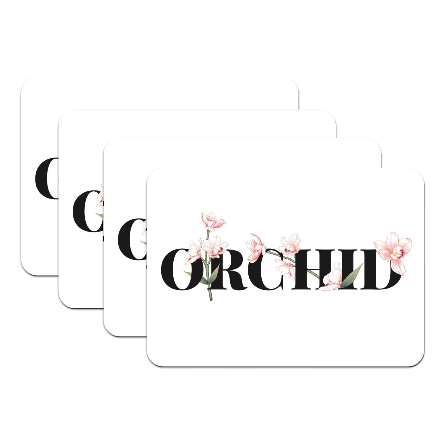 Set de table orchidée grand format chic pour art de la table
