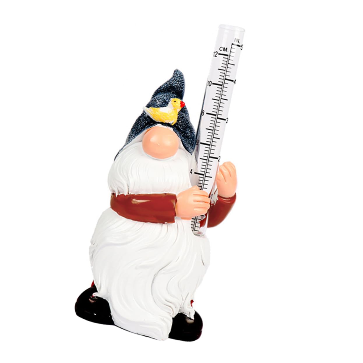 Yardwe 2 STK Regenmesser Gartenstatuen für draußen Leistung Grenze Laternen gartenskulptur Gartenarbeit die wetterstation Terrasse messbecher Niederschlagsmesser Kunstharz Colorful