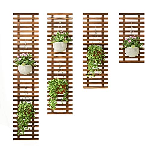 Soporte de madera para plantas, estantes de pared para macetas, ideal para plantas carnosas y marcos de escalada, decoración perfecta para interiores y exteriores