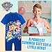 Paw Patrol Boys Swimsuit All in One Short Sleeve UV50 Protection (3-4 Years) Navy