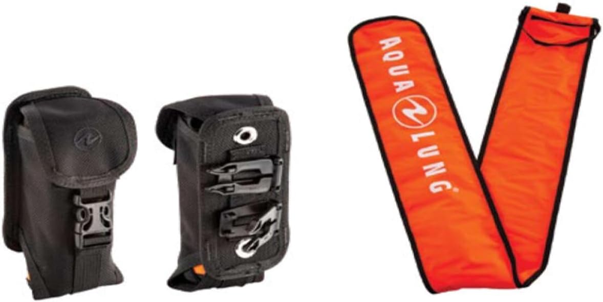 Aqualung SMB with Holster PCKGD Black/Orange