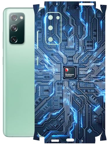 Image of AtOdds - Full Body Back Screen Guard Protector Film - Lamination Wrap Skin Sticker Compatible with Samsung Galaxy S20 FE | Scratchproof Matte Finish (Circuit)