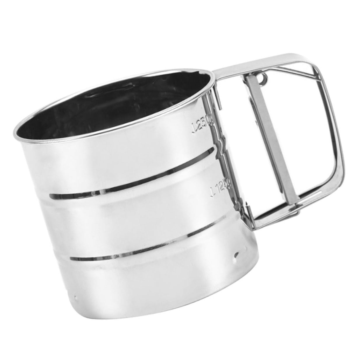 ULTECHNOVO 1pc Flour Sieve Fine Sieve Strainer Flour Sifter Steel Strainers Baking Screen Kitchen Filter Small Mesh Powdered Sifters Net Sifting Strainer Handheld Sifter Silver