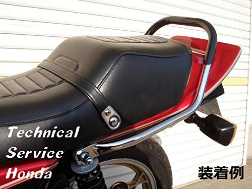 ＧＳＸ４００Ｆ　タンデムバー　黒×メッキ Amazon | GSX400F タンデムバー 黒×メッキ/ゴム巻き
