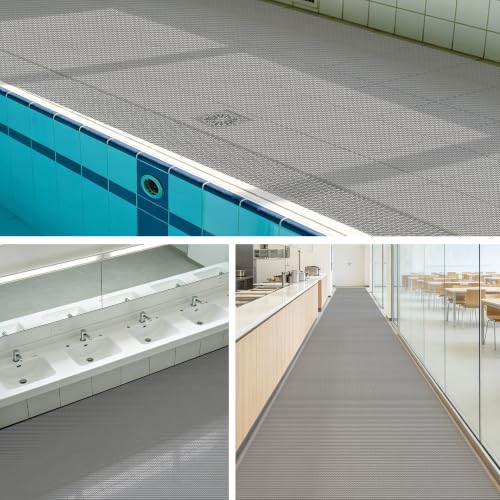 Alfombrilla de Drenaje Comercial Hueca Eficiente 150x120 cm Gris 3
