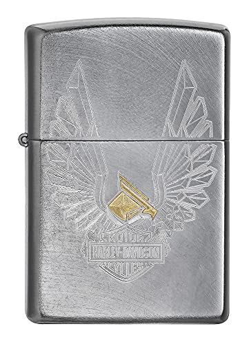 Encendedor Zippo Harley-Davidson Eagle Wings Chrome miniatura 2