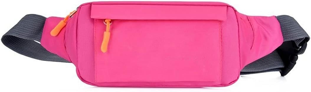 Zfl-flsYYN Fanny Pack, Women's Men's Waist Packs Raincoat Operative Bag Outdoor Sports Belt Bag Riding Mobile Phone Fanny Pack Gym Belt Bags (Color : Pink)