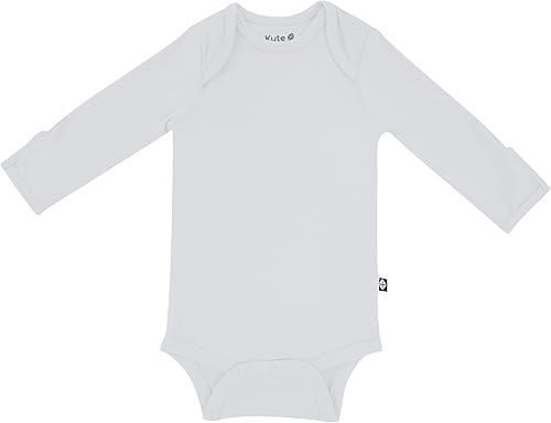 Kyte Baby - Body de manga larga unisex de rayón de bambú suave, 0-24 meses