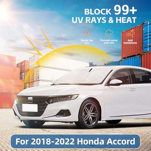 UV-Blocking Sun Shade for Honda Accord 2018-22 Custom Fit Double Layer