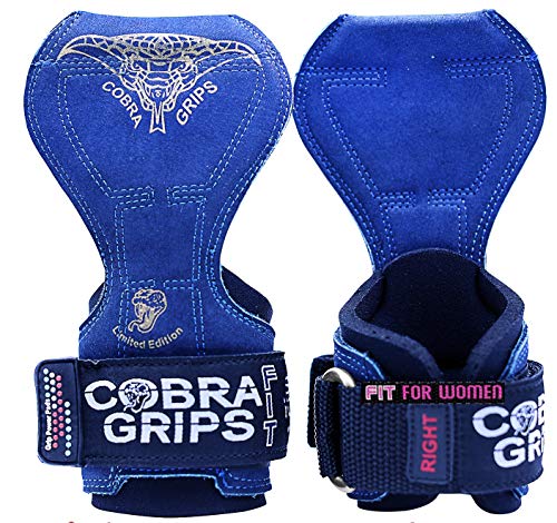 Image of Cobra Grips Weight Lifting Gloves with Adjustable Neoprene Padded Wrist Wraps - Heavy Duty Alternative to Power Lifting Hooks for Deadlifts