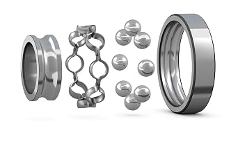 SKF RMS 8 Radial Bearing, Single Row, Deep Groove Design, ABEC 1 Precision, Open, Normal Clearance, Standard Cage, 1 Bore, 2-1/2 OD, 3/4 Width