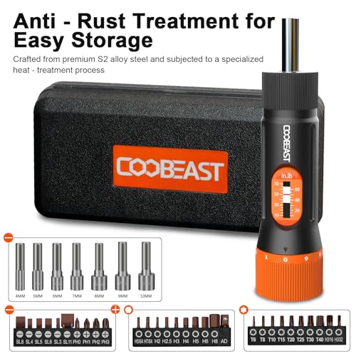 coobeast 38Pcs Torque Screwdriver Set