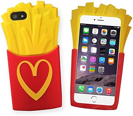 PAIAIP Soft 3d Phone Cases Funny M French Fries Chips Silicone Case for Iphone 6 Plus / 6s Plus …