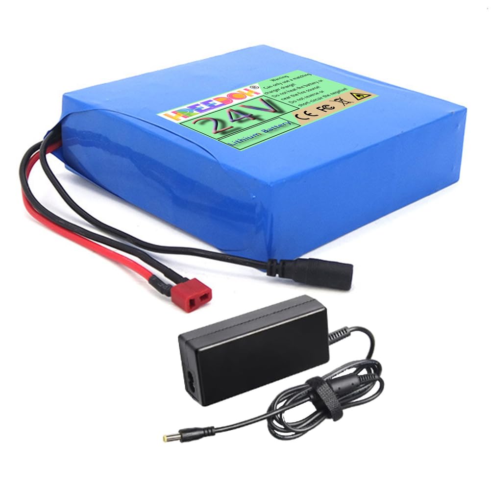 Akumulator litowy 24 V 8AH 10AH 12AH 14AH 18AH 20AH Akumulator litowo-jonowy do silników 0-500 W z ładowarką