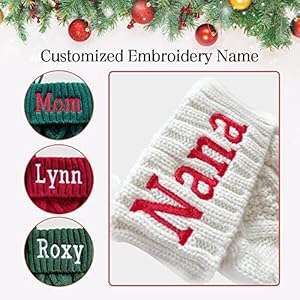Personalized Christmas Stockings,Large Knitted Xmas Stockings for Kids, Custom Name Family Christmas Stockings, Holiday and Family Stocking for Fireplace Christmas Holiday Party Decoration (2) Personalized Christmas StockingsLarge Knitted Xmas Stockings for Kids Custom Name Family Christmas Stockings Holiday and Family Stocking for Fireplace Christmas Holiday Party Decoration 2