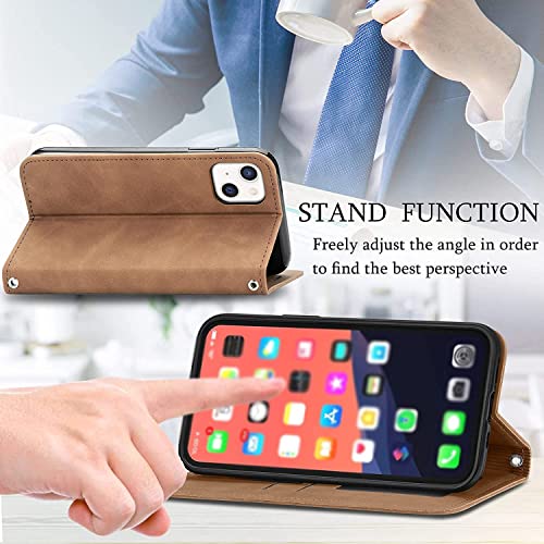 Étui portefeuille iPhone 13 Pro Max vert en cuir à rabat - 4