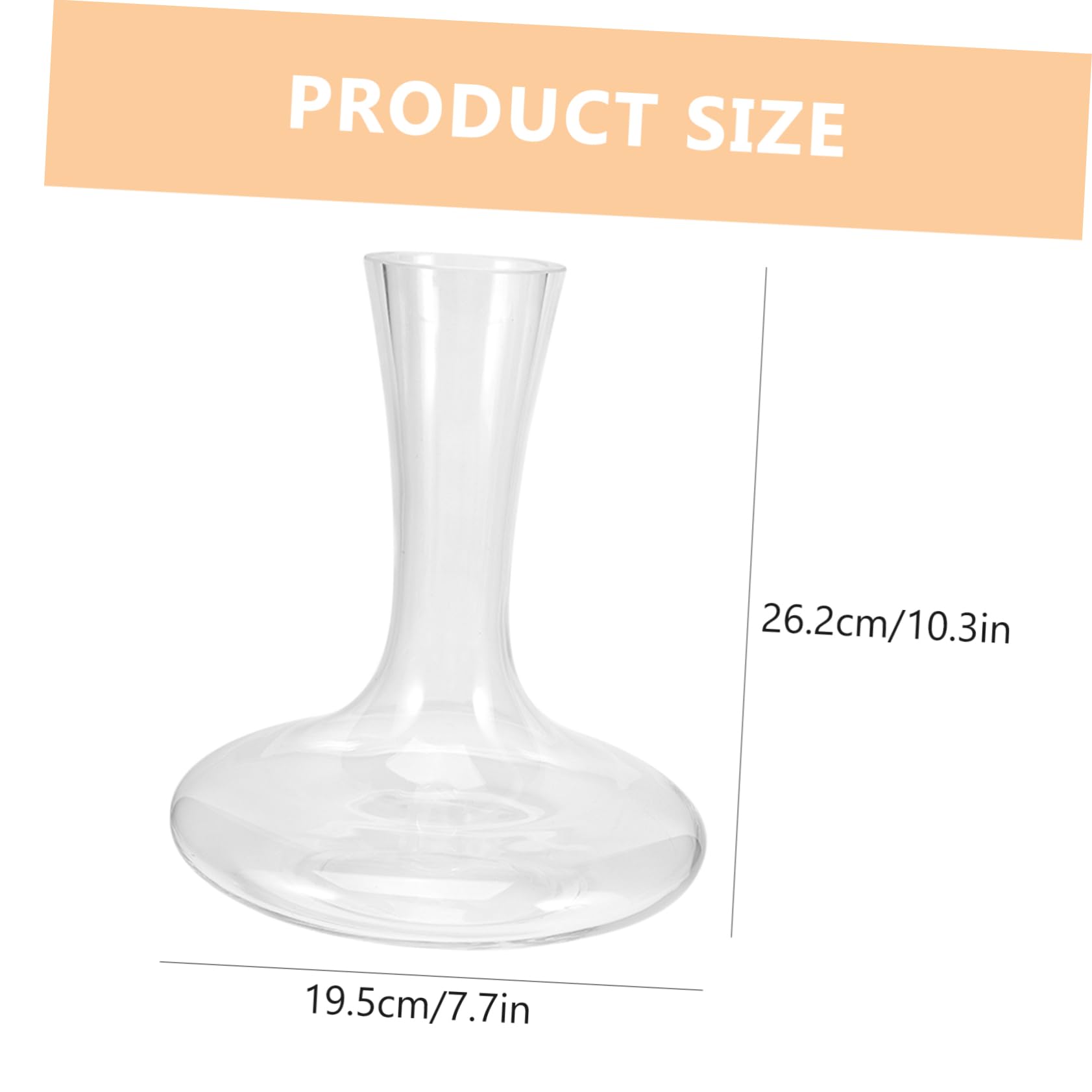 PRETYZOOM Decantador De Vidrio Jarra Para Vino Tinto Dispensador De Vino Aireador