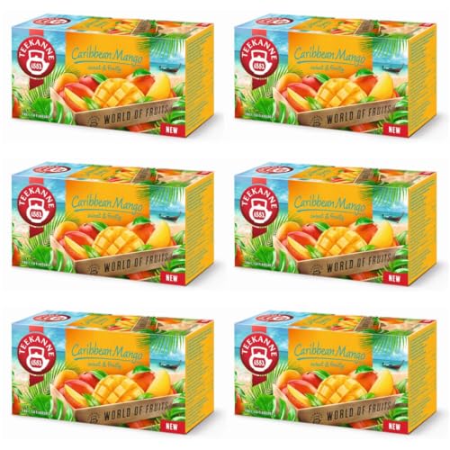 DEKOND Gift - Té de frutas de mango caribeano con sabor a mango (6 x 20 cm)