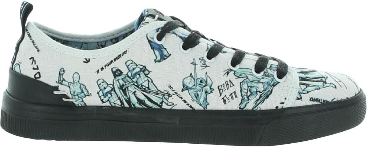 TOMS Womens Trvl Lite Low Canvas Low Top Casual Shoes B/W 5.5 Medium (B,M)