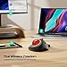Nulea M505B Wireless Trackball Mouse, Rechargeable Ergonomic RGB Rollerball Mouse, Easy Index Finger Control with 5 Adjustable DPI, 3 Device Connection for PC, Laptop, iPad, Mac, Windows, Android