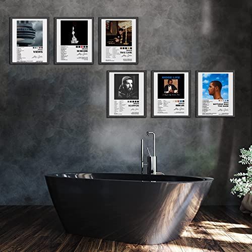 Withnotag Drake Signed Limited Posters Music Album Cover Posters Print Set Of 6 Room Aesthetic Canvas Wall Art For Girl And Boy Teens Dorm Decor 8X10 Inch Unframed #TOP5