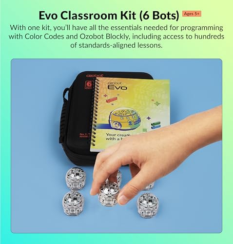 Image of Ozobot Evo 6 Bot Classroom Kit | Ages 5-11 | STEM Coding for Schools