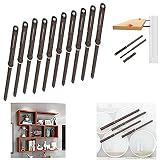 Smartsails (10 Pieces) Floating Shelf Brackets Heavy Duty Wood Invisible Shelf Brackets with Screws,