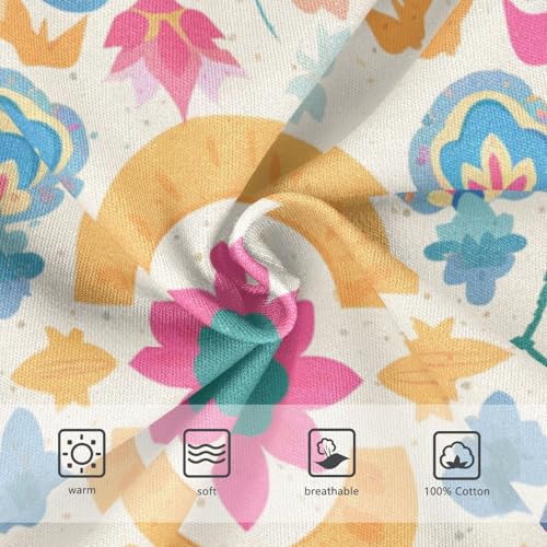 KLL Mexican Fabric Pattern Colorful Toddler Boy Comfort Briefs Underwear Breathable Children Undies3