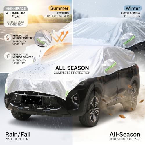 Cubierta para medio automóvil Oxford para SUV con aluminio 3