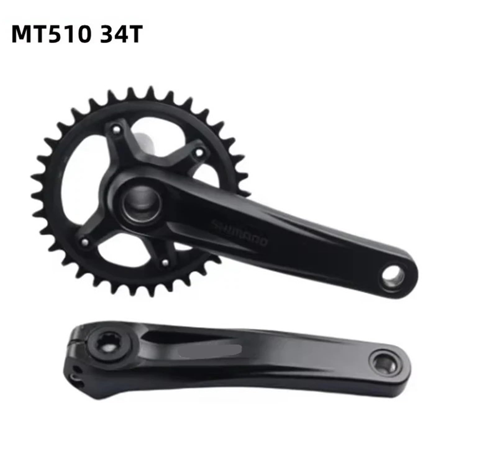 Generico Compatibile con Il Kit BB Guarnitura Shimano MTB 1x12S | Guarnitura 1x12 con doppia corona e bracci da 170/175 mm for BB52 MT500