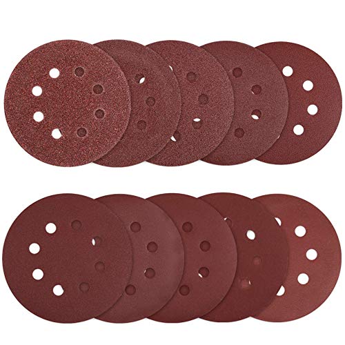 Schleifpapier 125mm klett für schleifscheiben Ø exzenterschleifer 70 pcs 125 mm 40/60/80/100(10 Scheiben pro Körnung) 120/180/240/320/400/600(5