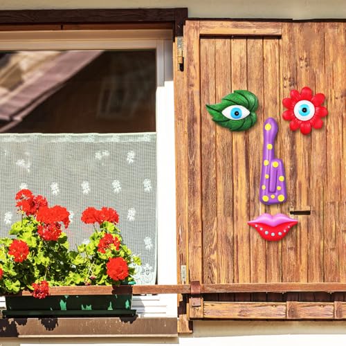 Décoration extérieure arbre visage facile à installer sur mur - 4