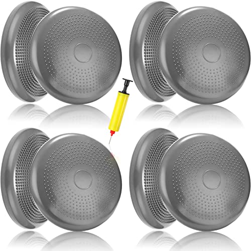 Image of Jerify 4 Pcs Wiggle Seat Flexible Inflated Wobble Cushion Stability Balance Pad Balance Disc Sensory Seat for Men Women Fitness Physical Exercise Improving Posture Home Office