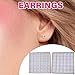 FANSWAN 108 Pairs Studs Earrings Fashionable Ear Jewelry Fashion Ear Studs Crystal Texture Suitable for Various Occasion