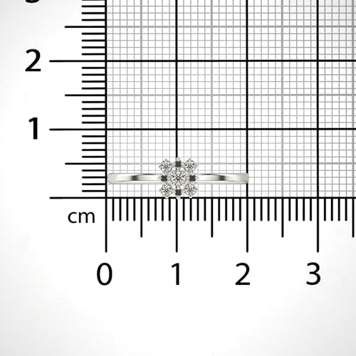 Image of Sterling Silver & Certified Lab Grown Diamond 0.09cts | Ring For Women /Girls | Stylish & Elegant | VGR0398