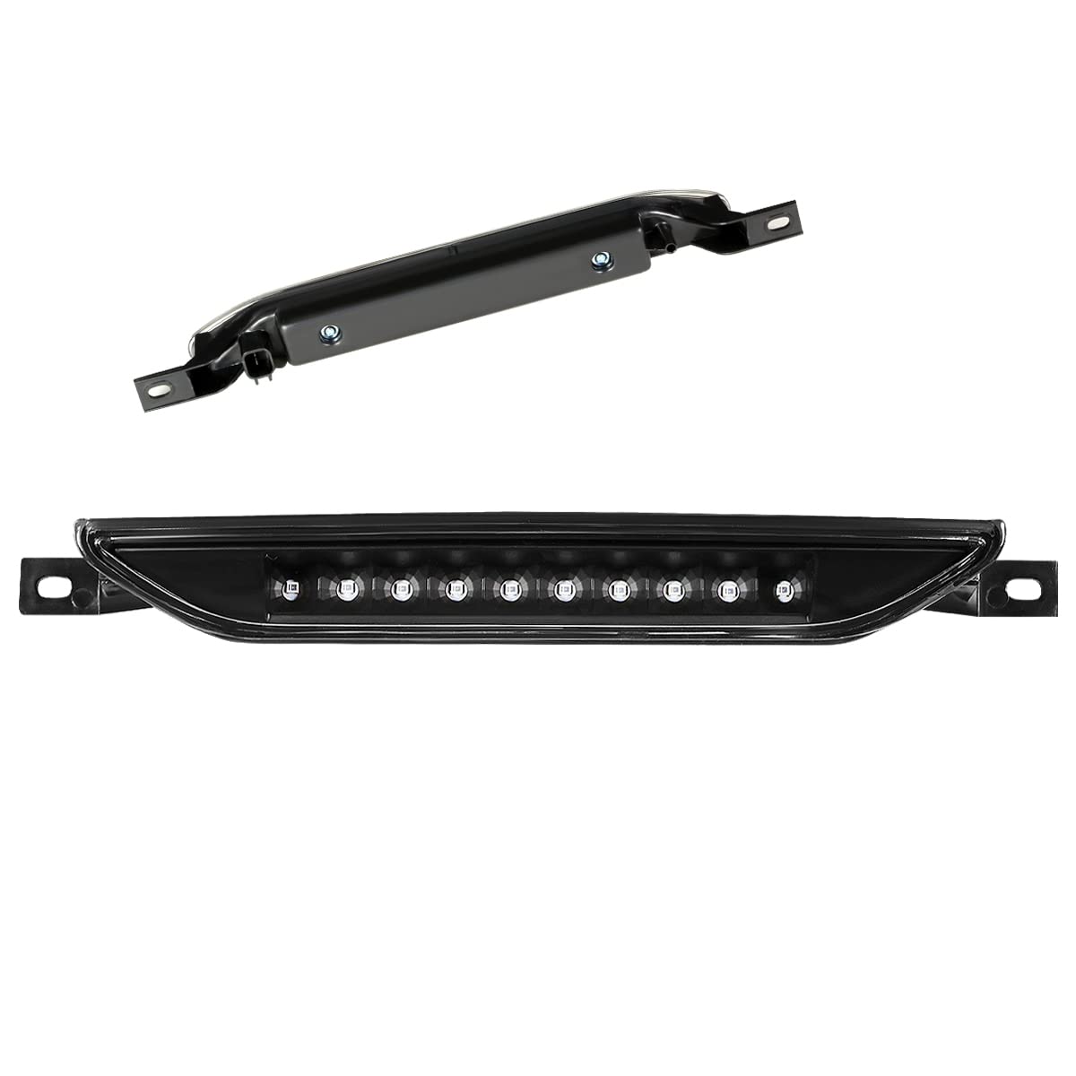 PM PERFORMOTOR LED 3rd Third Brake Light High Mount Stop Light Compatible with Jeep Grand Cherokee 11-17,Black Housing/Clear Lens